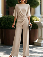 Draped Waist Two-Piece Set