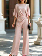 Draped Waist Two-Piece Set