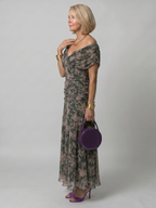Calen | Off Shoulder Flow Midi Dress