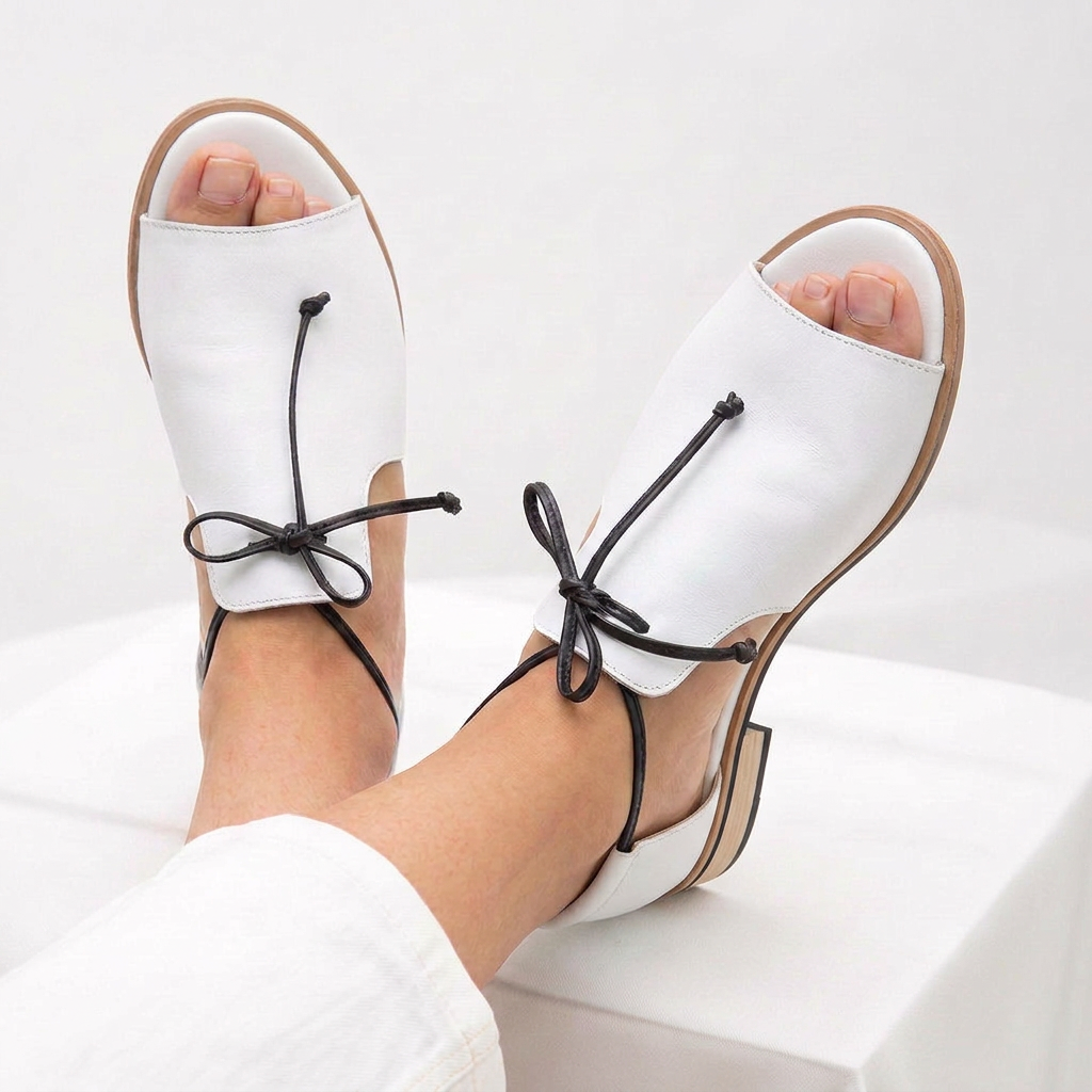 LILLIANA – STRAP-STYLE LEATHER SANDALS.